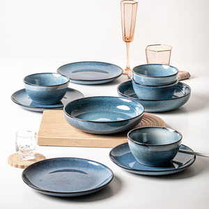 Platos Redondos de Porcelana para Postre y Ensalada, Plato de Cerámica Moderno, Vajilla de Cerámica, Lonchera, Juego de Vajilla para el Hogar y la Cocina - Product Image 4