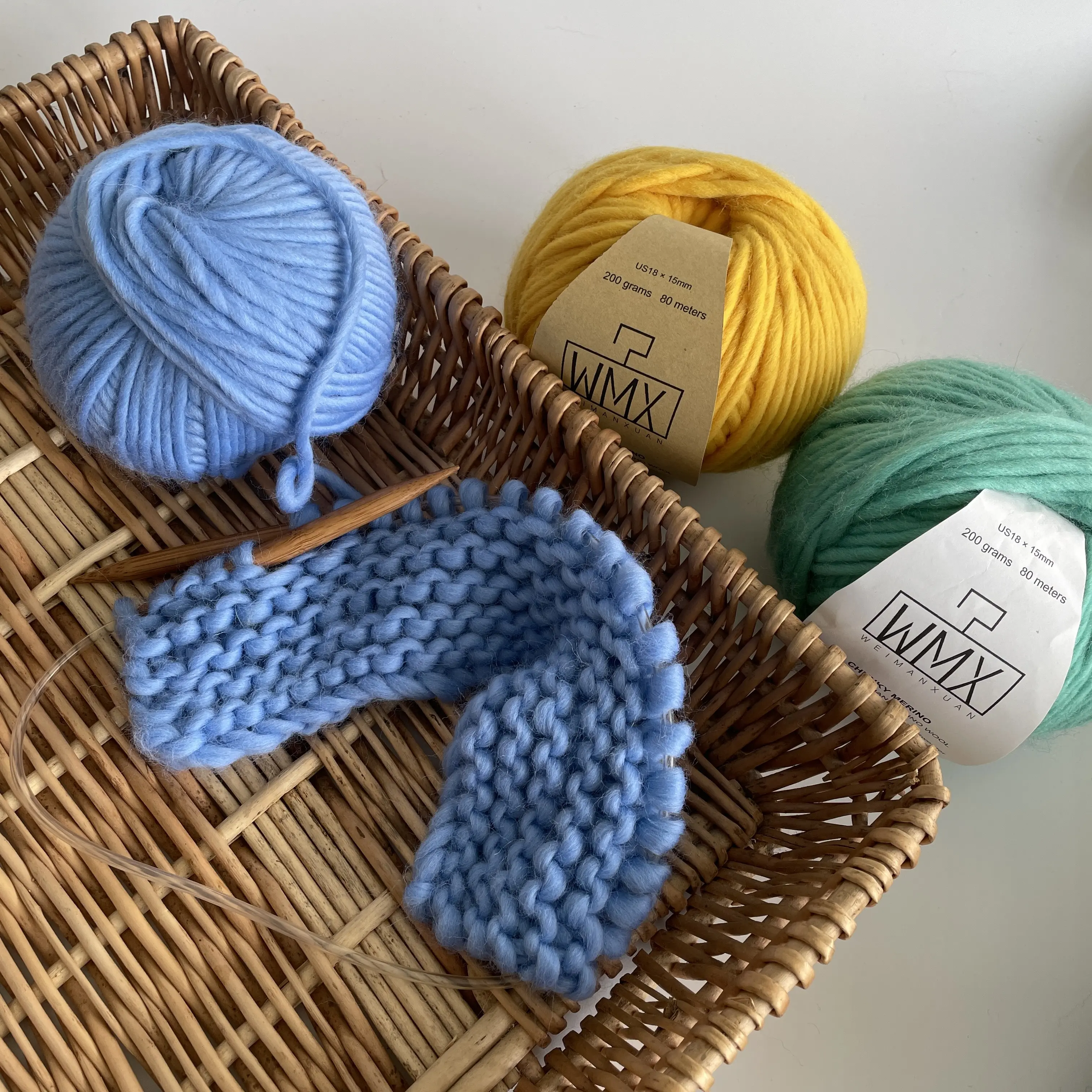 手編みセーターハット用100% メリノウールアイスランド分厚い編みウール糸