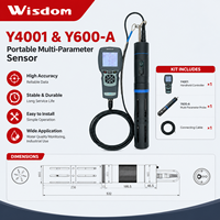 Capteur multi-paramètres portable Y4001&Y600-A avec compteur, jusqu'à 4 capteurs combinés, RS485 MODBUS pour la détection sous-marine