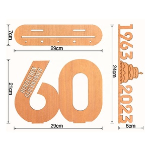 Regalo de <span class=keywords><strong>cumpleaños</strong></span> personalizado, libro de invitados, letrero decorativo de madera, número Original 2023, letrero de madera, libro de invitados - Product Image 6