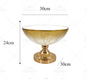 <span class=keywords><strong>Ciotola</strong></span> di frutta di lusso leggera artigianato arredamento soggiorno <span class=keywords><strong>ciotola</strong></span> di frutta in vetro per la decorazione domestica - Product Image 2
