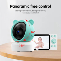 Monitor Inteligente para Bebés de 5 Pulgadas Full HD 1080P WIFI con Detección de Llanto, Modo de Privacidad, Visión Nocturna, Modo Dual y Monitor de Temperatura