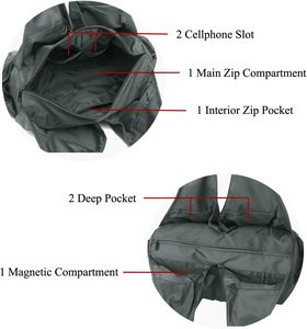 Sac à bandoulière personnalisé pour femmes, sac fourre-tout léger en nylon Oxford imperméable, grande capacité, voyage, travail, shopping, sac hobo - Product Image 4