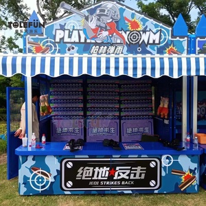 Tolefun personnalisé intérieur métal PP Knock-Em-Down champ de foire carnaval cabine de jeu lumières colorées parc d'aventure attraction foraine - Product Image 1