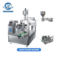 Ce Automatische Roterende Opstaande Zak Verpakking 100Ml 500Ml Vloeibare Fruitdrank Afdichting Doypack Mylar Zak Sap Vulmachines