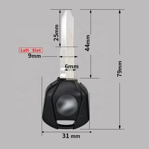 Clé de moto vierge non taillée, clé de contact de remplacement pour Honda CBR250 VT250 VTR250 CB250 Jade Hornet CBR400 CB400 SF CB-1 - Product Image 2