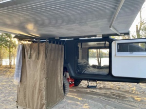 Ecocampor - Remolque de Viaje Pequeño Estándar Australiano, <span class=keywords><strong>Caravana</strong></span> Todoterreno <span class=keywords><strong>con</strong></span> Tienda de Campaña y <span class=keywords><strong>Baño</strong></span> - Product Image 3
