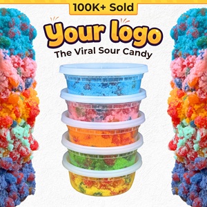 Caramelos Ácidos Virales al por Mayor, Surtido de Sabores de Frutas Variadas, Paquete Mixto, Proveedor de Caramelos Halal Sin Gelatina - Product Image 1