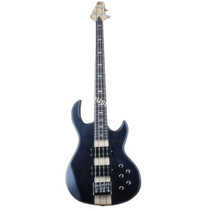 Weifang rebon 5 corda al collo attraverso il corpo basso elettrico <span class=keywords><strong>chitarra</strong></span> in raso nero finitura colore - Product Image 1