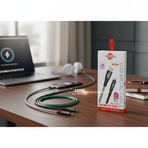 Resistente cavo dati 3-in-1 in-plastica e metallo con Micro-USB Super veloce 120W 6A ricarica rapida sincronizzazione - Product Image 3