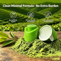Tapa para Botella de Agua con Polvo de Matcha Orgánico de Grado Ceremonial OEM, Tapa para Botella de Polvo de Matcha, Cápsulas de Matcha de 28 mm, 100 % Natural
