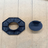 Support de terrasse en WPC certifié SGS, pédestal réglable en plastique pour poutre WPC 18-30 mm, systèmes de support de terrasse ajustables