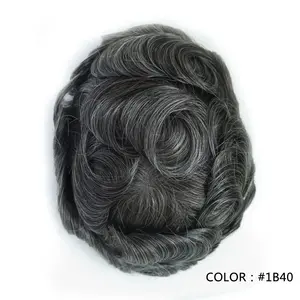 HS7 Hair Breathable French Lace Men Toupee Human Hair System Wig Full Lace Toupee For Men