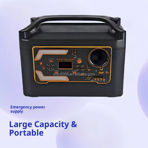 Station d'alimentation portable 555WH 1000W avec batterie LiFePO4, générateur solaire à onde sinusoïdale pure et contrôleur MPPT - Product Image 1
