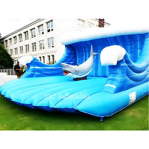 <span class=keywords><strong>Structure</strong></span> de surf <span class=keywords><strong>gonflable</strong></span> pour adultes, simulateur de planche de surf mécanique, jeux sportifs de team building en plein air - Product Image 4