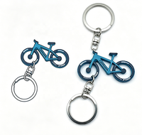 Porte-clés en métal personnalisé pas cher, petit porte-clés de vélo, porte-clés en métal de couleur personnalisée, jouets
