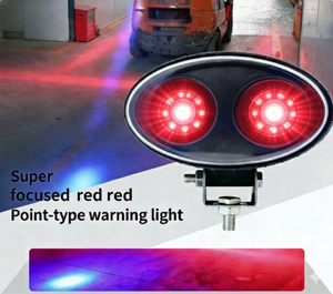 Feu de sécurité <span class=keywords><strong>super</strong></span> concentré à double point rouge pour chariots élévateurs industriels – Signalisation de sécurité pour chariots élévateurs - Product Image 1