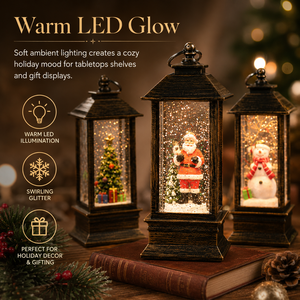 Lámpara de Globo de Nieve con Luz de Navidad, Papá <span class=keywords><strong>Noel</strong></span>, Purpurina de Agua, Decoración de Mesa para Fiestas, Regalo - Product Image 2
