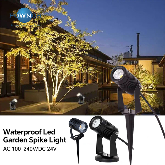 Low Voltage 24V LED Garden Lighting 5W Waterproof IP65 Wall Mount Light Fixtures Led Spike Outdoor Decoration Lamp
