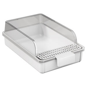 Offene One-Shovel Net Übergroße Smart <span class=keywords><strong>Cat</strong></span> Katzen toilette mit 20L PP Kunststoff Innenraum <span class=keywords><strong>Easy</strong></span> <span class=keywords><strong>Clean</strong></span> Deodorant Pet Supplies Zubehör - Product Image 1