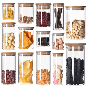 Vente <span class=keywords><strong>en</strong></span> gros de bocaux <span class=keywords><strong>en</strong></span> verre à haute teneur <span class=keywords><strong>en</strong></span> borosilicate écologique de taille personnalisée avec couvercle <span class=keywords><strong>en</strong></span> bambou pour le stockage des épices alimentaires et l'<span class=keywords><strong>agencement</strong></span> de la <span class=keywords><strong>cuisine</strong></span> - Product Image 2
