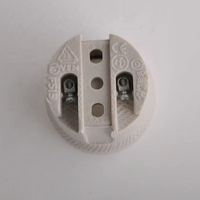 Douille de lampe en porcelaine E26 E27 F519, support de lampe en céramique, base de lampe à vis