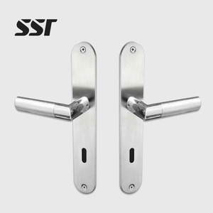 Stainless Steel Modern Bathroom & Bedroom Door <b>Lock</b> Set with Remote Control Includes <b>Key</b> 25/30/35/40/45/50mm Locking Tongue - Product Image 1