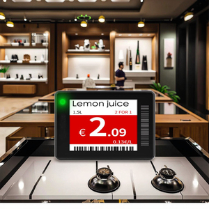 Bán buôn 1.8 inch Chất lượng cao epaper nhãn màn hình kỹ thuật số giá điện tử thẻ với vật liệu nam châm cho siêu thị sử dụng - Product Image 6