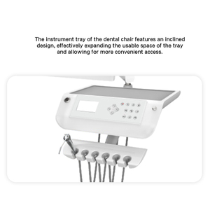 Fauteuil <span class=keywords><strong>dentaire</strong></span> professionnel BIOFOUN RX-DU-H3(R3)-C avec lampe à capteur 8 ampoules, boîte latérale rotative à 90°, en acier et plastique, pour <span class=keywords><strong>clinique</strong></span> <span class=keywords><strong>dentaire</strong></span> - Product Image 4