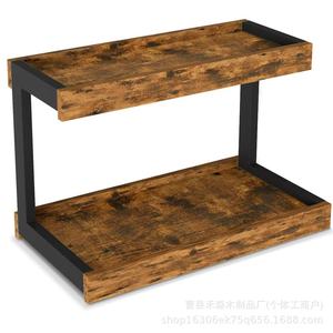 Double Layer Wooden Spice <b>Rack</b> Organizer 2 Tier <b>Kitchen</b> Countertop <b>Storage</b> Stand Solid Wood Multifunctional Display <b>Rack</b> - Product Image 5