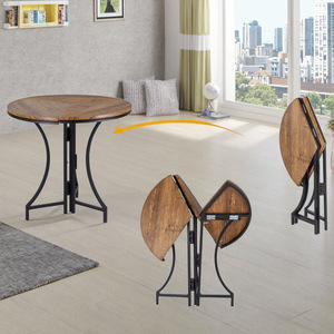 High-quality <b>folding</b> dining <b>table</b>, <b>small</b>, multi-functional, minimalist, modern Nordic style, expandable, space-saving dining - Product Image 4