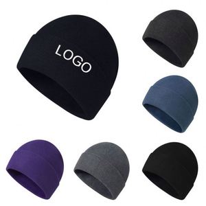 Design Beanie Custom Private Customization Label Casual Winter Hat Personalized Cuffed Knitted Fisherman Beanie - Product Image 2