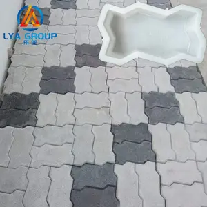 Pavement Brick Mould Plastic Rubber Paver Precast Tile Curb Concrete Paving Mold