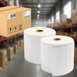 Papel Térmico Blanco para Etiquetas, 4 x 2 Pulgadas, Núcleo de 1 Pulgada, Rollos de Etiquetas de Envío Autoadhesivas para Impresión Térmica - Product Image 2