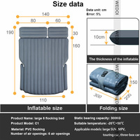Matelas gonflable de voiture pour Tesla modèle Y, coussin de lit de Camping Portable pour Tesla, accessoires avec pompe électrique, 2022