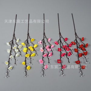 ดอกไม้ประดิษฐ์กิ่งวินเทอร์สวีทขนาดเล็กจาก Dongchen Crafts ดอกไม้ผ้าไหมสีขาวแดง ตกแต่งภายในบ้าน ตกแต่งเทศกาลฤดูใบไม้ผลิ - Product Image 4