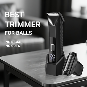 Cuchillas de lámina OEM/ODM Muestra gratis Recortadora de doble cabezal 2 en 1 <span class=keywords><strong>Afeitadora</strong></span> de <span class=keywords><strong>barba</strong></span> de cerámica Recortadora de vello púbico con bola - Product Image 5