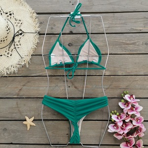 Bikini JSN Personalizado <span class=keywords><strong>de</strong></span> Macramé para Mujer con Parte Inferior <span class=keywords><strong>de</strong></span> Cintura Alta Traje <span class=keywords><strong>de</strong></span> <span class=keywords><strong>Baño</strong></span> <span class=keywords><strong>de</strong></span> Dos Piezas - Product Image 3