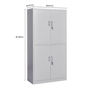 Filing <b>Cabinet</b> HM-6897 <b>Lockable</b> Steel <b>Storage</b> Office <b>Cabinet</b> with Key Lock Double Door Design for Document Archive and - Product Image 4