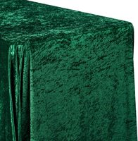 Nappe Ronde Personnalisée en Velours Écrasé Vert Émeraude 120 Pouces pour Banquet et Mariage