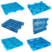 Palette en plastique durable et hygiénique de taille européenne standard, surface plate 1200 * 1000 mm, pour entrepôt