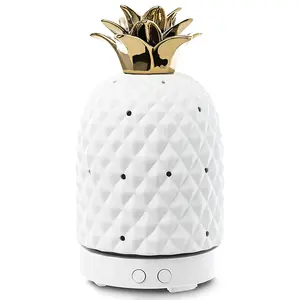 Pineapple ceramic aroma diffuser essential oil humidifier household appliances ultrasonic atomization 100ML humidifier