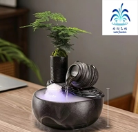Fuente de Mesa con Sistema de Circulación de Oxígeno, Mini Pecera, Adorno Interior para Hogar u Oficina, Regalo para Ceremonia de Inauguración