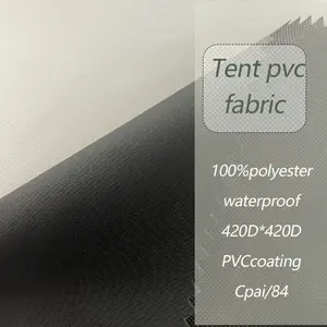 420D wasserdichte PVC-Beschichtung Zelt tasche Stoff Pass europäischen 6p Umweltschutz cpai/84 Flamm schutzmittel