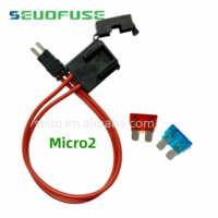 Robinet à fusible et connecteur porte-fusible de voiture micro 32V porte-fusible universel pour voiture SUV de camion automobile