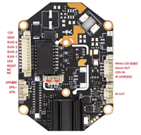 İnsan Araç Hareket Algılama Hisilicon Chipset Hi3516CV610 + OV04D10 OV Sensörü 5MP IP Kamera PCB Kartı