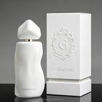 Nouvelle sortie - Flacon de parfum tendance 50 ml, corps incurvé, forme irrégulière, bouchon triangulaire, surface colorée personnalisée, coffret cadeau de luxe