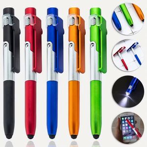 Multifunctional Ballpoint Pen with <b>LED</b> Light Touchscreen Foldable Phone Stand Custom Logo Plastic <b>LED</b> Pen - Product Image 6