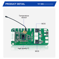TDT NMC Bms Scooter eléctrico Vehículo Li-ion 6S 7S 24V 5A 10A Bms 18650 Sistema de gestión de batería de litio
