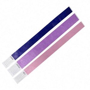Bracelets jetables en papier Tyvek à usage unique pour événements, festivals, concerts, activités, avec logo personnalisé - Product Image 1